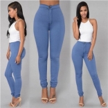 Blue Fashion Women Jeans Pant