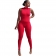 Red Sleeveless Zipper Bodycon Sports Women Sexy Jumpsuit