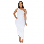 White Off-Shoulder Bodycons Women Sexy Midi Dress
