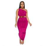 Red Off-Shoulder Bodycons Women Sexy Midi Dress