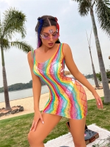 Colorful Nets Women Sexy Lingerie