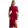 Red Short Sleeve O-Neck Bodycons Sexy OL Dress