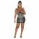 Black Sleeveless Halter Low-Cut V-Neck Mesh Rhinestone Bodycon Mini Dress