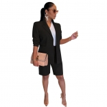 Black Long Sleeve Fashion Women Working Office OL Dress
