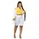Yellow Long Sleeve Fashion 3PCS Women Bodycon Pants Sports Dress