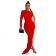 Red One Sleeve Halter Pleated Fashion Women Evening Long Dress