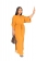 Yellow Short Sleeve Deep V-Neck Fashion Belt Women T-Skirt