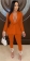 Orange Long Sleeve Button Tassels Sexy Women Catsuit Jumpsuit