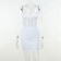 White Halter Low-Cut Lace Beading Bodycon Sexy Mini Dress