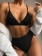 Black Solid Sexy Women Swimsuit Bikini Sets