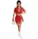 Red Button V Neck Strips Solid Bodycon Fashion Sexy Split Pant Sets