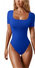 Blue Women's New Sexy Striped Bodycon One Pieces Rompers
