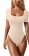 Beige Women's New Sexy Striped Bodycon One Pieces Rompers