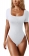 White Women's New Sexy Striped Bodycon One Pieces Rompers