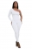 White One Sleeve Diagonal Shoulder Slim Fit Sexy Party Bodycon Jumpsuit Dress