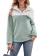 Green Women Long Sleeve Plush Pullover Sweaters Fashion Jacket Clothing