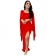 Red Women's Pleated Long Dresses Split Hollow Sleeves Bandage Formal Bodycons Party Evening Vestidos Clothing