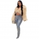 Beige Women's Feather Faux Fur Long Sleeve Fashion Short Coat Suits Tops