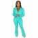 ShinyGreen Women Long Sleeve Deep V-Neck Fashion Solid Casual Suit Dress Sets