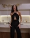 Black Sleeveless Halter Neck Hollow Sexy Casual Office Jumpsuit