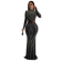Black Long Sleeve Mesh Hollow Out Rhinestone Bodycon Luxury Evening Formal Dress